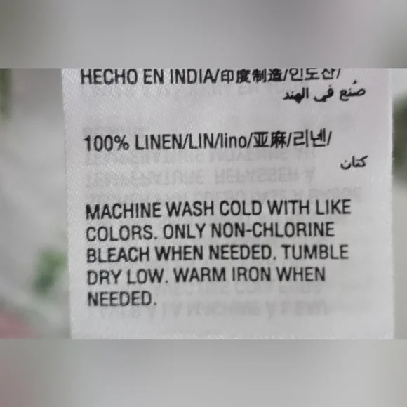 Women's Charter Club Floral Button Front Long sleeve Shirt 100% Linen XL Boho - Picture 3 of 6